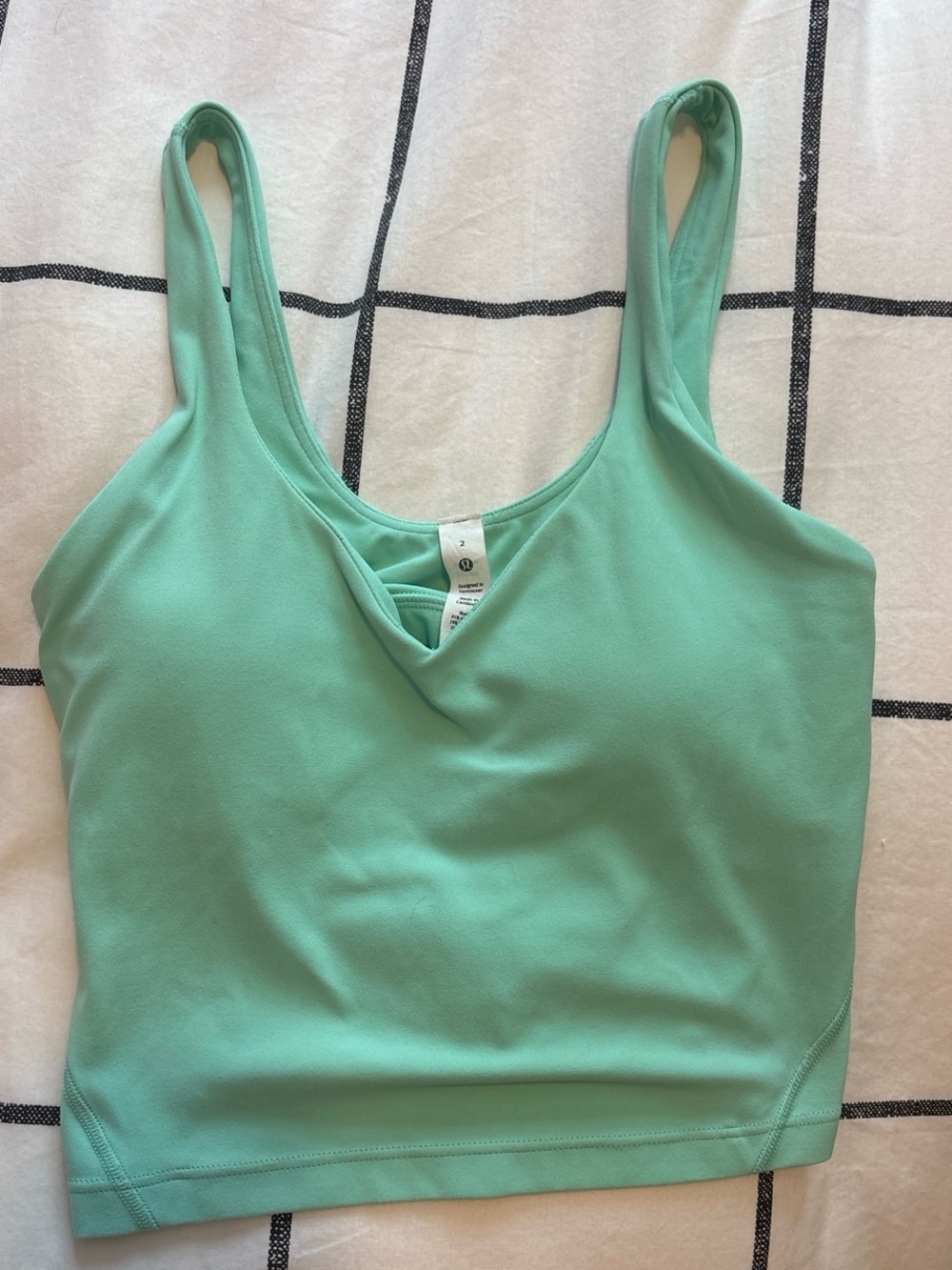 lululemon athletica Mint Green Scoop Neck Tank